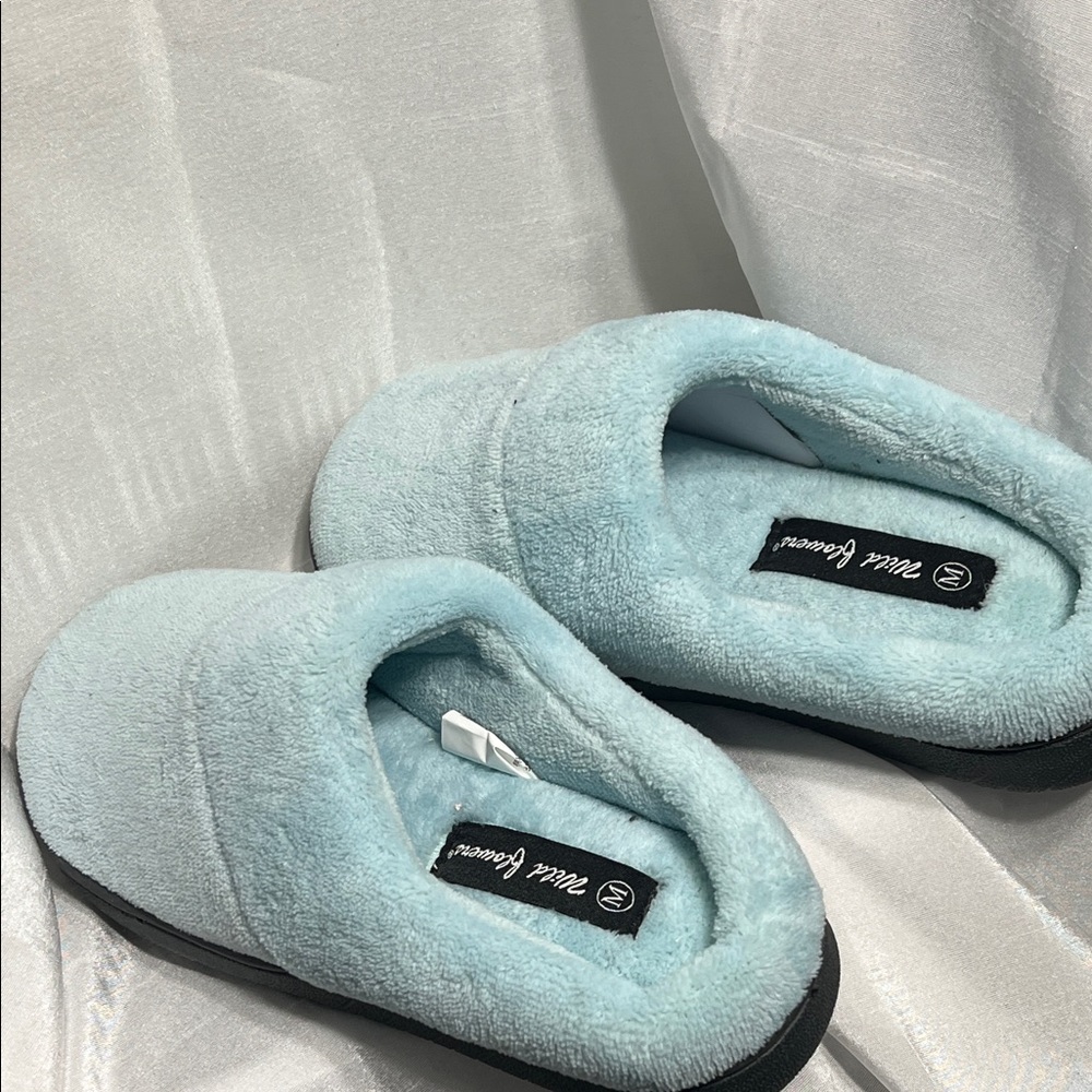 Wildflowers Sky Blue Women's Slippers